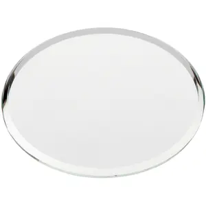 Plymor 2.5" Round, 3mm Thick Beveled Glass Mirror Circle