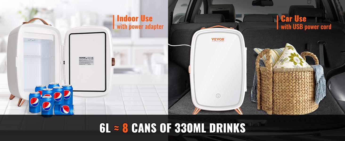 Vevor Mini Fridge for Bedroom, TikTokShopBlackFriday, Luxury Skincare Fridges with Mirror and LED Light, AC/DC Cosmetic Fridge for Office Dorm Car, Small Makeup Refrigerator for Beauty Face Mask Beverage Chill Vevor Mini Fridge for Bedroom, TikTokShopBlackFriday, Luxury Skincare Fridges with Mirror and LED Light, AC/DC Cosmetic Fridge for Office Dorm Car, Small Makeup Refrigerator for Beauty Face Mask Beverage Chill