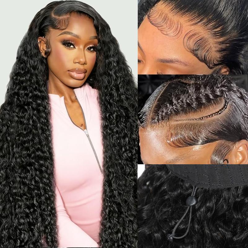 Bling Hair Glueless Wig Human Hair Deep Wave 6x4 5x5 Pre Cut Lace Wig Human Hair Ready To Wear Lace Closure Wigs for Women 13x4 13x6 Transparent Lace Front Wig #TikTokShopFallDealsForYou #TikTokShopHolidayHaul