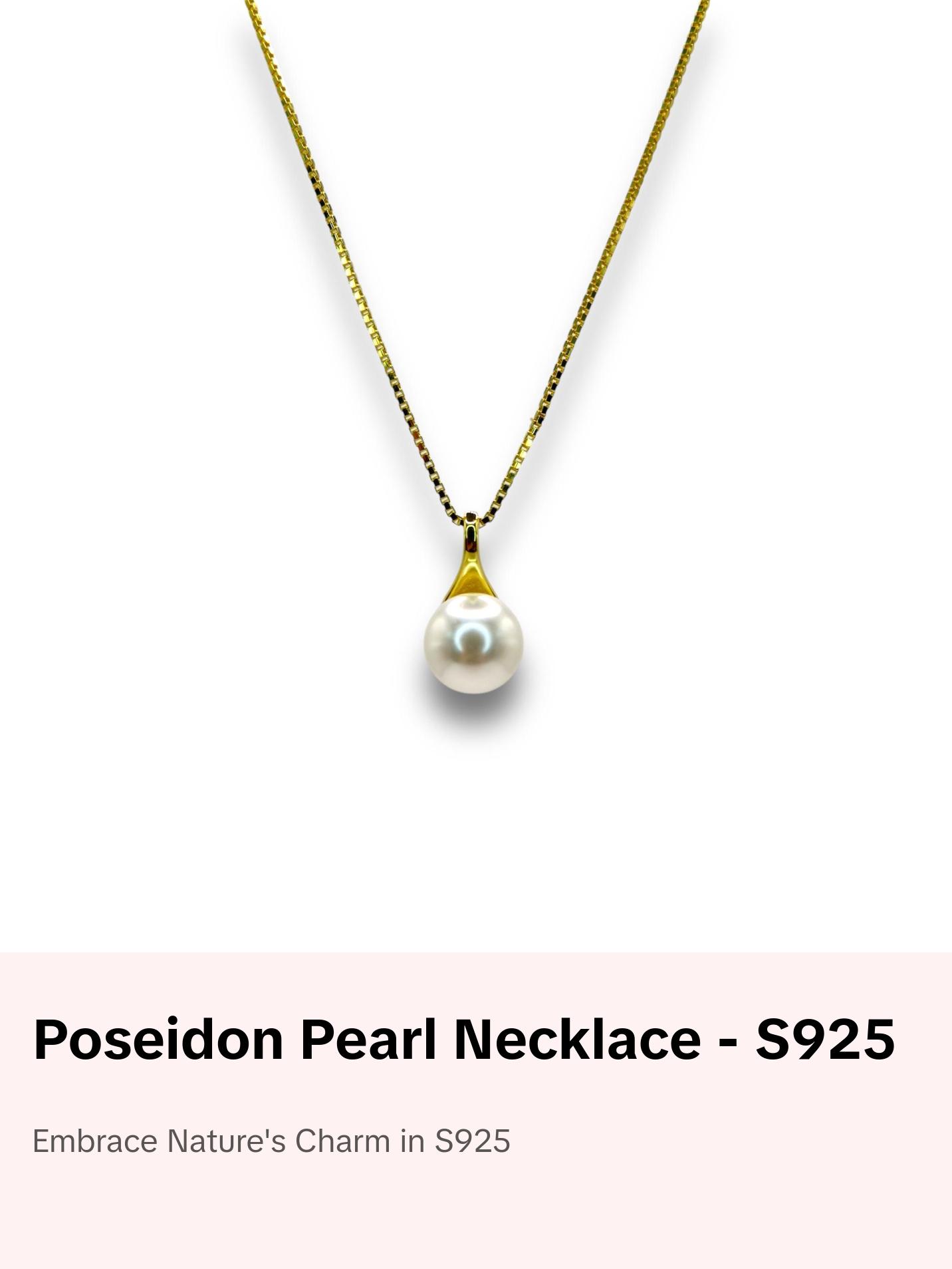 Poseidon Pearl Necklace - Elegant Women's Accessory