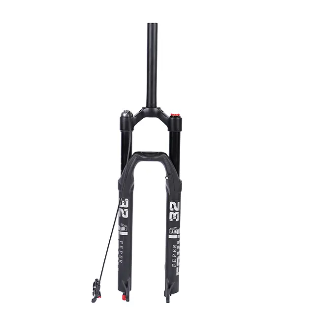 EPXX/FEPER Multi-Wheel Size MTB Air Suspension Fork, 26/27.5/29" Wheel, 100mm Travel, 15x100mm Thru-Axle Mount, Straight Steerer, Remote Lockout, Black