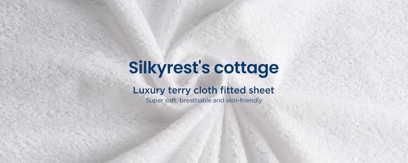 The Valentine's Day Gift Silkyrest 100% Waterproof fitted sheets Mattress Cover with deep inch Mattress- Ultra Soft, Wrinkle Free  Easy Care, Breat pockets, Fitted Sheet Fits 13-16 hable & Comfy- Machine Washable Cotton Mattress Cover for Bed