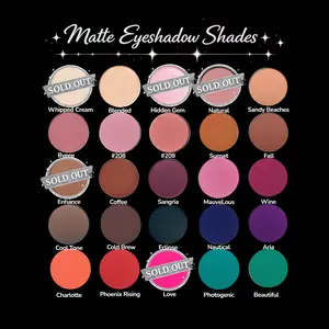 Matte Eyeshadow Highly Pigmented Customizable Magnetic Pan