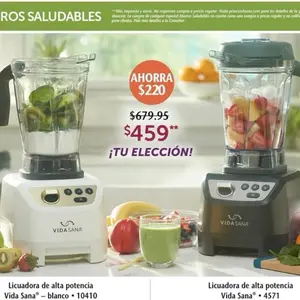 Vida Sana Blender Vida Sana 4571 Licuadora de alta potencia para Kitchen Utensils