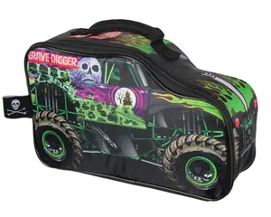Monster Jam Grave Digger Truck Shaped Insulated Big Large Work Lunch Box Bag 12"