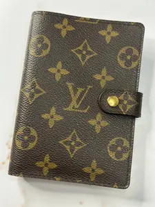 Pre-owned Louis Vuitton CANVAS Small Leather Goods monogram agenda PM