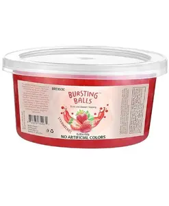 Strawberry Boba Pearls, Popping Bursting Boba, Bubble Pearls For Bubble Tea 1 Pound, No Artificial Colors (Strawberry, 1 LB Pack of 1)