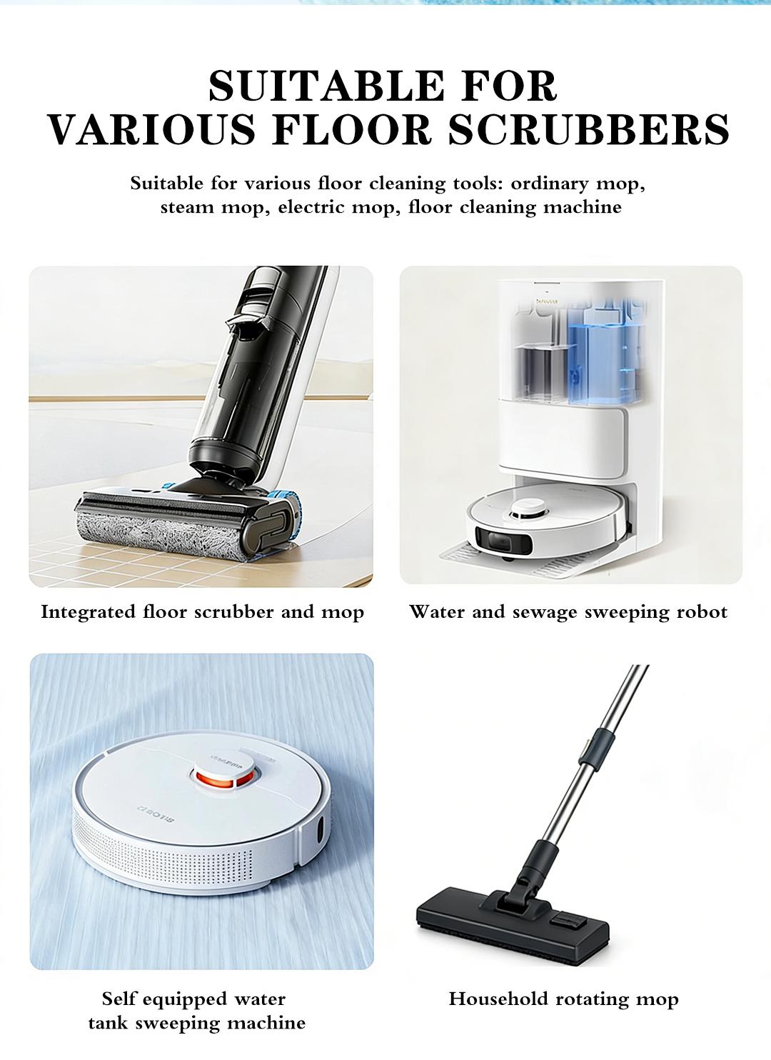 SOPAMI 12-Pack Floor Cleaning Tablets - Lemon Fragrance, Eco-Safe & Eliminates Tough Floor Odors