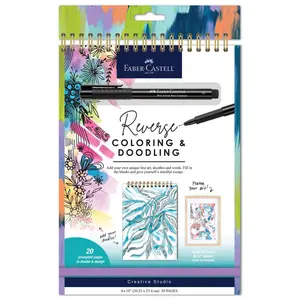 Reverse Coloring and Doodling Book Brights 13+