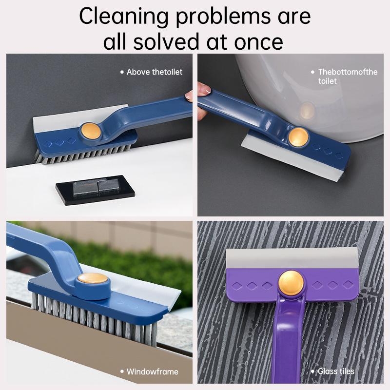 Multifunctional 4-In-1 Rotating Gap Brush, Bathroom Tile Cleaning Tool, No Dead Angle Scrubbing Brush, Floor Joint Cleaner