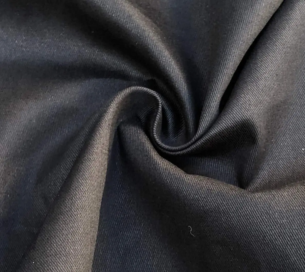 60" 6.5 oz Pure Cotton Twill Black Woven Apparel Fabric By the Yard - Pure Cotton Material for Sewing, Soft Furnishings