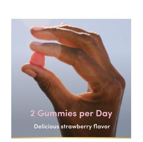 Nature's Bounty Hair Skin & Nails Gummies with 2500 mcg Biotin 230 Count Strawberry Flavor Antioxidant Vitamins C & E Edible Fitness Dietary Supplement for Beauty Healthcare Bathroom