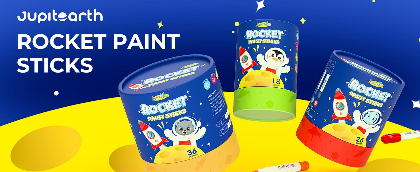 36Colors Rocket Tempera Paint Sticks with 120 PDF Coloring Pages, Quick Drying, Non-Toxic and Washable Paint Sticks for Kids and Students, Art Supplies for Drawing on Paper and Canvas,sketchbook Craft Projects Creative Play Portable Storage 36Colors Rocket Tempera Paint Sticks with 120 PDF Coloring Pages, Quick Drying, Non-Toxic and Washable Paint Sticks for Kids and Students, Art Supplies for Drawing on Paper and Canvas,sketchbook Craft Projects Creative Play Portable Storage