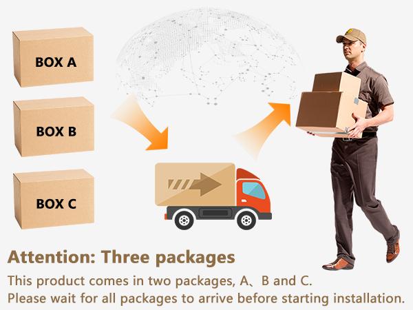 [Ships in 3 Boxes] [Spring Sale] AMERLIFE 98in Farmhouse Wall Unit TV Stand with 36" Fireplace, Bookshelves, Wine Cabinet, Fits 78" TVs, Entertainment Center with Power Outlets & Drawers, Media Console, Living Room/Best Gift Ideas/Christmas Gifts