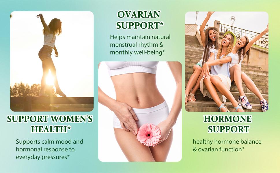 Women's Hormone Balance Supplement：Myo-Inositol & D-Chiro Inositol Supplement For Women, Vitamin B12, Ovarian & Cycle Health* Liquid Drops 6x Stronger than Pills Powder