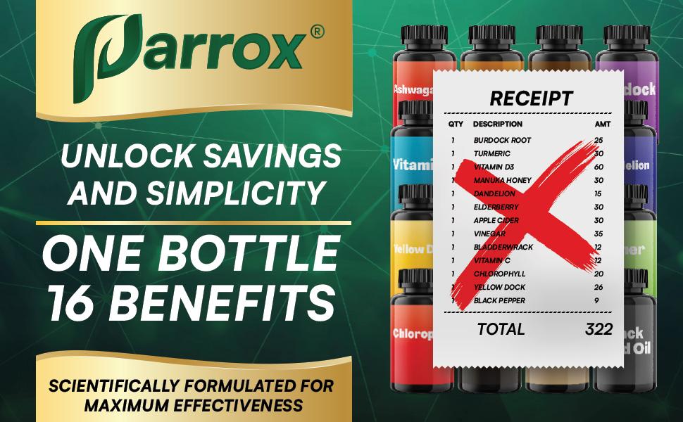 PARROX Sea Moss Supplement - All-in-One Multivitamin with Black Seed Oil, Ashwagandha & 15+ Extra Strength Ingredients - 60 Capsules - Made in USA