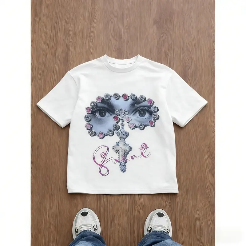 chrome hearts rainbow cross t shirt - TikTok Shop