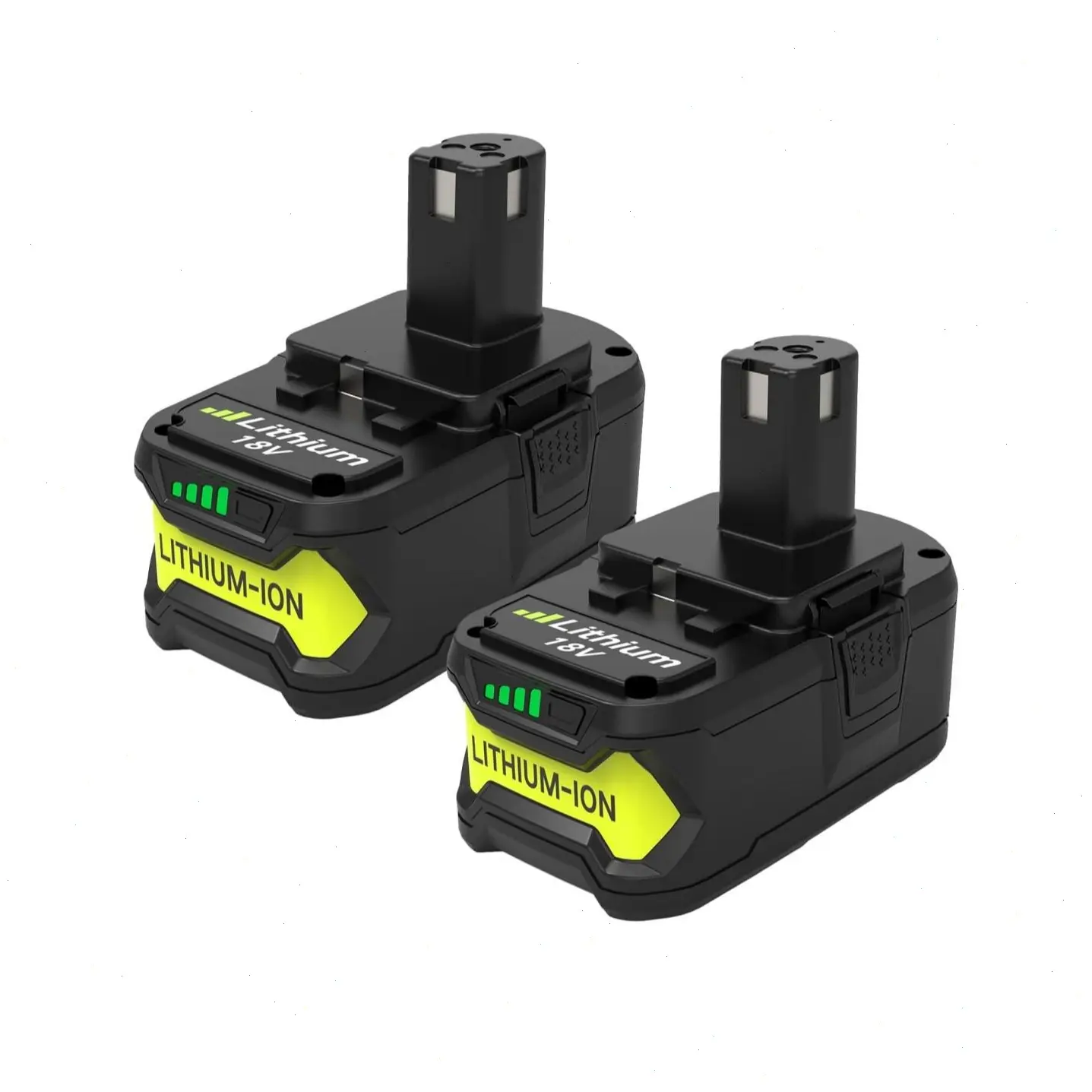 18V Ryobi Compatible Replacement Power Tool Batteries, 8.0Ah & 6.0Ah High-Capacity Lithium-Ion Batteries for P108, P107, P105 Series Tools with Extended Runtime, Compatible Replacement Battery
