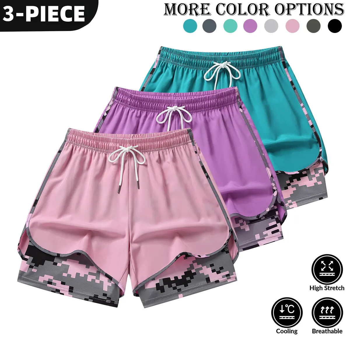 Pink + Purple + Lake Blue