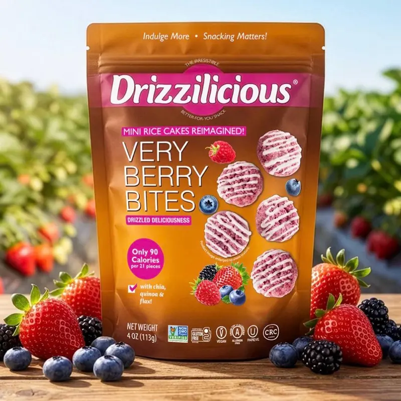 Drizzilicious Mini Rice Cakes – Light & Crispy Snack, 90 Calories per Serving, Multiple Flavors Available Drizzilicious Mini Rice Cakes – Light & Crispy Snack, 90 Calories per Serving, Multiple Flavors Available