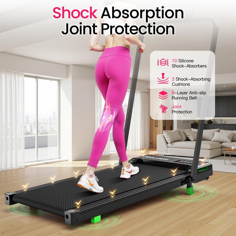 【2026 Fresh Appearance】AKLUER Under Desk Treadmill with 6% Incline, Brushless Motor, Adjustable Stepper, LED Display, Remote Control, 2.5HP, 330lbs Capacity, Home & Office Use