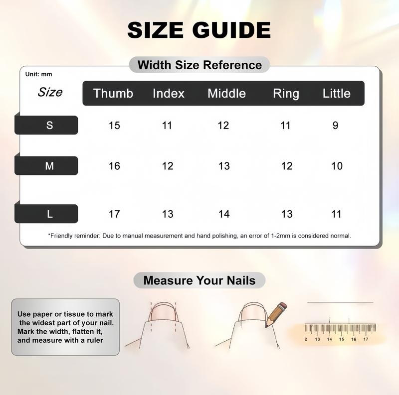 Thalomis° 100% Handmade Mystery Nail Set — Solid Design with Sticky Tabs, Nail File & Cuticle Stick, Natural Plant-Based Adhesive, Safe & Harmless Press-On Nails Thalomis° 100% Handmade Mystery Nail Set — Solid Design with Sticky Tabs, Nail File & Cuticle Stick, Natural Plant-Based Adhesive, Safe & Harmless Press-On Nails
