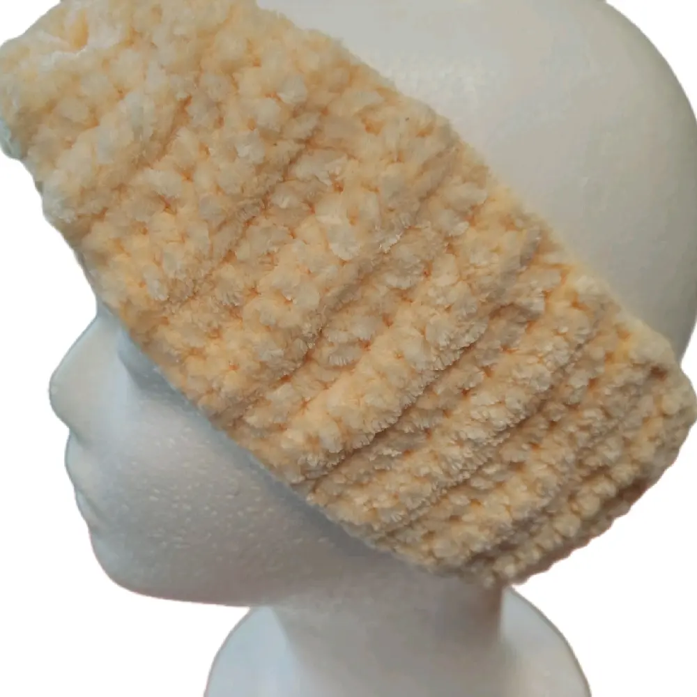 crochet velvet ear warmers