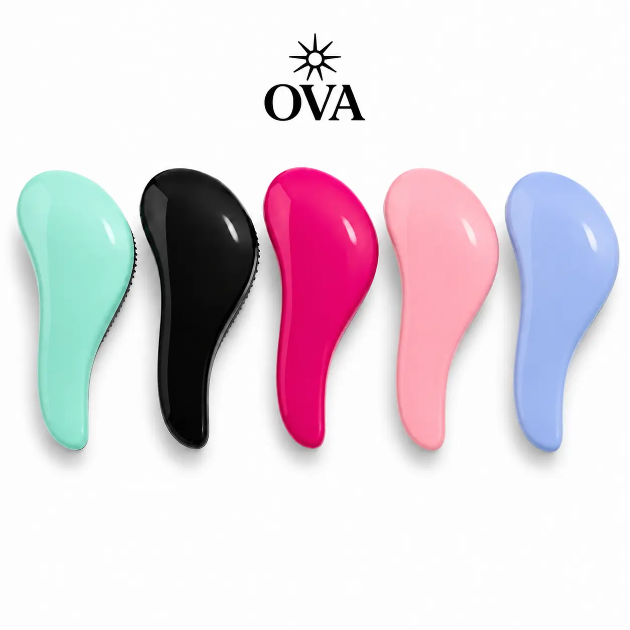 Unisex Handleless Compact Pain-Free Detangling Brush with Nylon Bristles, Glides Through Knots Quickly, Ideal for Wash Day