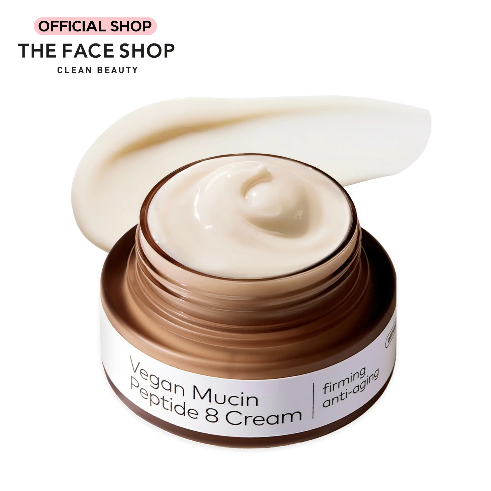 THE FACE SHOP Alltimate Vegan Mucin Peptide 8 Cream 30ml, Face Moisturizer with Vegan snail mucin, Firming & Lifting facial cream, Korean Skincare