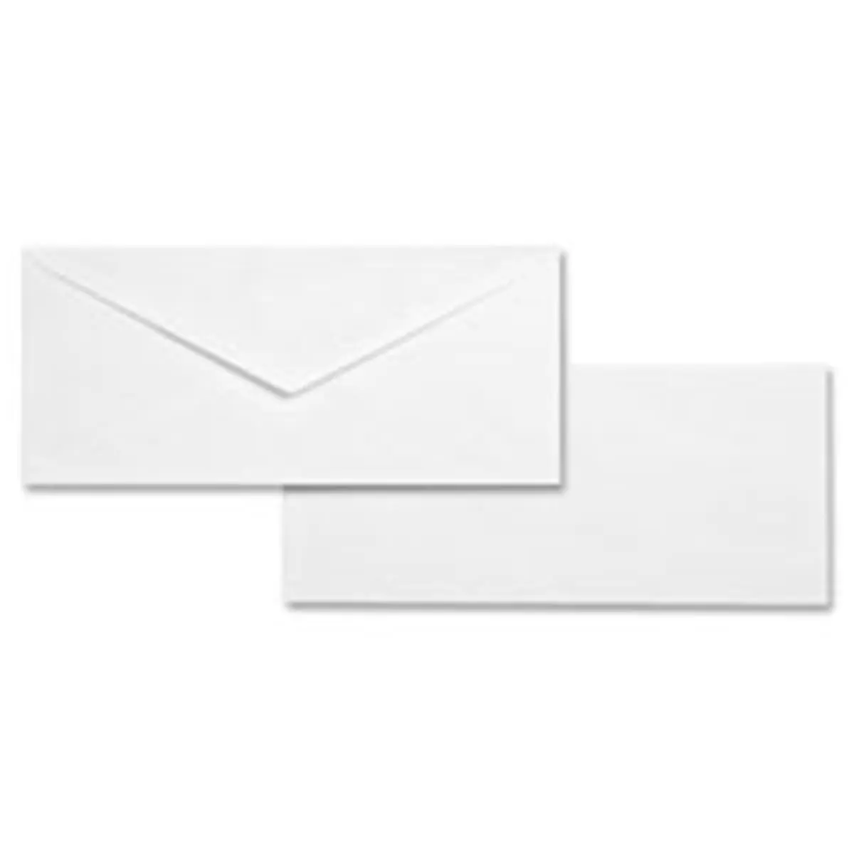 Business Source No. 10 Business Envelopes, 24 lb WE Wove Stock Paper Envelopes, Fully Gummed Flaps, Diagonal Seams, 500-Count Box for Everyday Mailing Needs, Paper Envelope