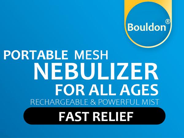 Hand-held Nebulizer for Respiratory System, Portable Nebulizer with Self-Clean Mode, Rechargeable Nebulizer for Home Office Travel