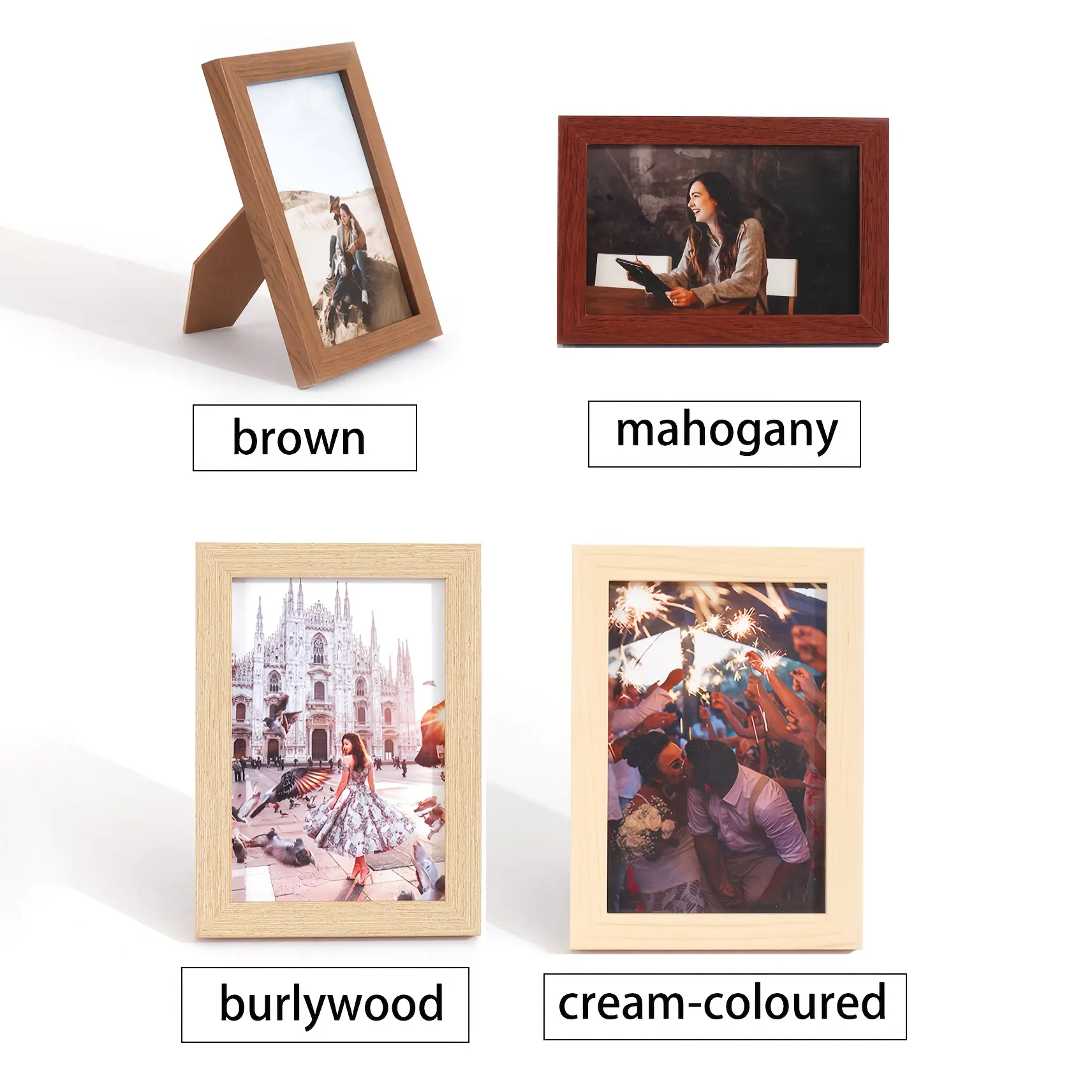 Vintage Photo Frame, 4x6 Inch Acrylic Picture Frame, Rustic Cabin Style, Rectangular Frame, Perfect for Desktop Display and Wall Hanging, Graduation and Christmas Decor, Home Decor Accessory, Vintage Picture Frames, Rectangle Frame