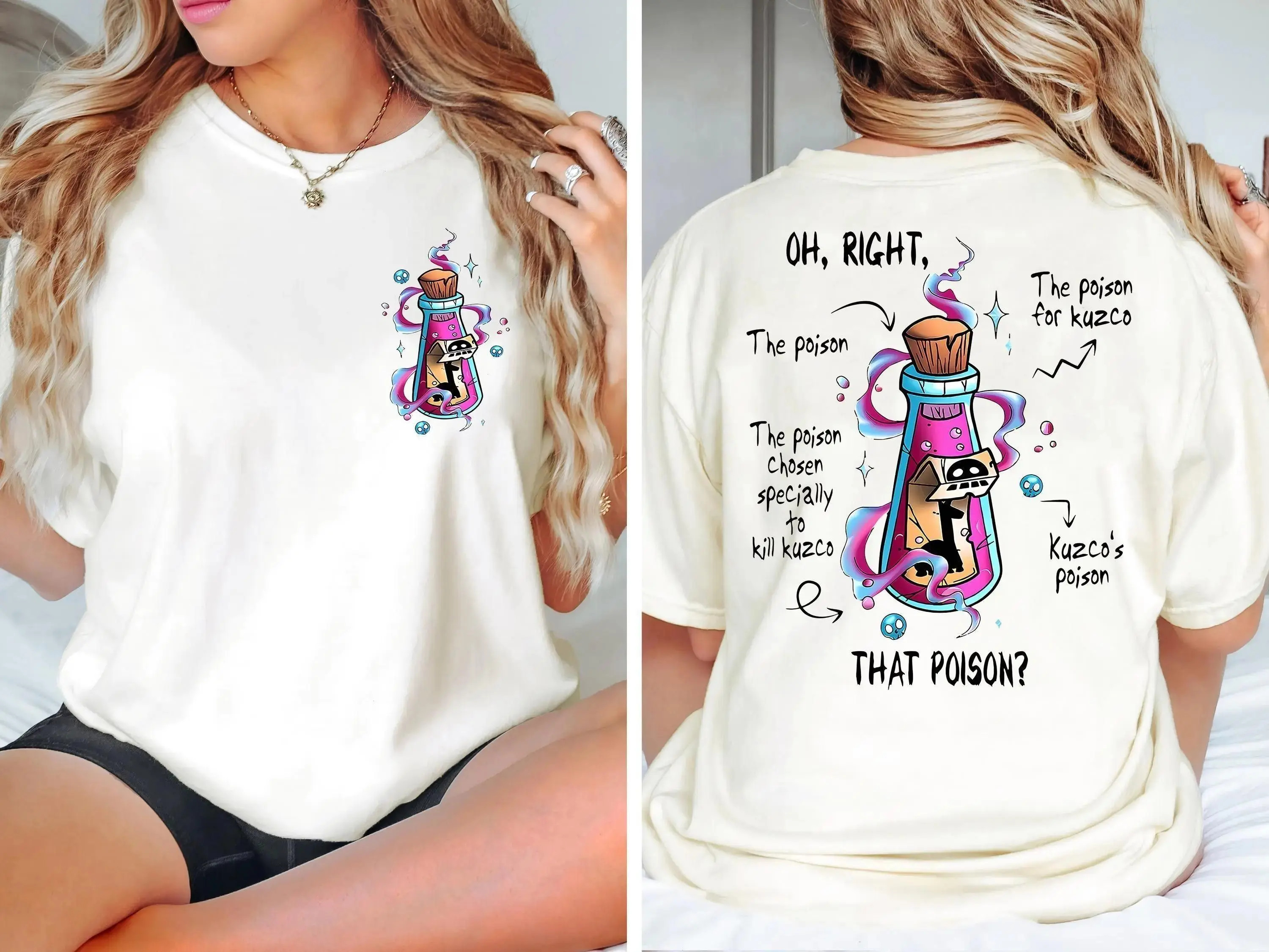 Two Sided Vintage Kuzco Poison Llama Shirt, Oh Right That Poison Tee, Emperor's New Groove Shirt, Trip Tee