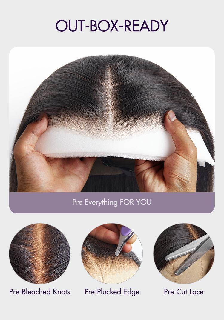 Luvme 100% Human Hair 13x6 13x4 Ear-to-ear HD Lace Front Wig – Pre-Everything Shake & Go Flexi-Fit Drawstring Hold Curls Body Wave 200%-250% Density