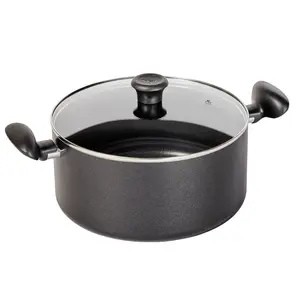 T-Fal Simply Cook 8.5qt Nonstick Wide Stock Pot with Lid Black T-Fal Simply Cook 8.5qt Nonstick Wide Stock Pot with Lid Black