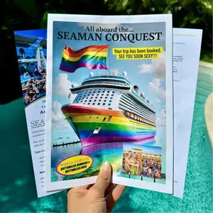 Gay Cruise Prank Mailer Hilarious Prank Package Envelope - $1000 Cruise Booking Confirmation - Hilarious Mail Prank - This Prank Mail Had The BEST Reaction