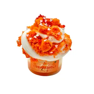 BubbabooOrange Creamsicle 16 oz Soft Glossy Snow Fizz Mix Super Stretchy Non Sticky Fun to Mix - fun freebies with every order