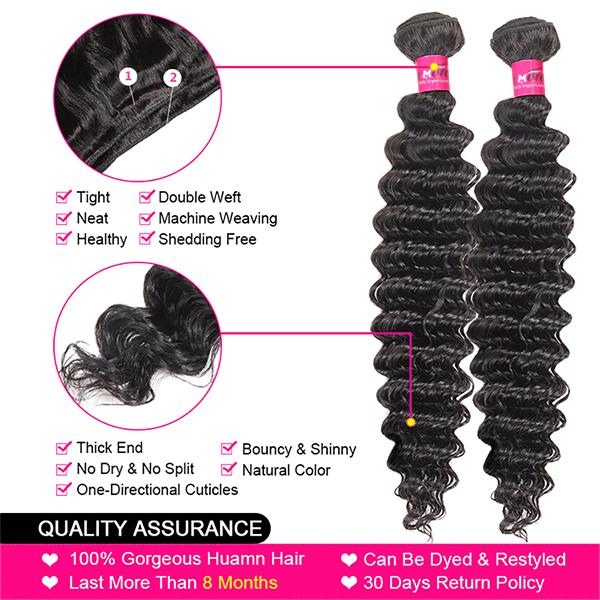 Thick Loose Deep Wave Human Hair Bundles Raw Human Hair Weave Brazilian Body Wave Quick Weave Extensions 1/3/4 Bundles #TiktokShopSpringGlowUp