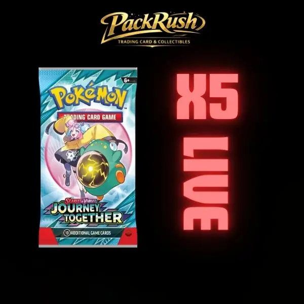 Pokemon TCG: Scarlet & Violet Journey Together Booster Packs x5 LIVE Factory Sealed Trading Card Game