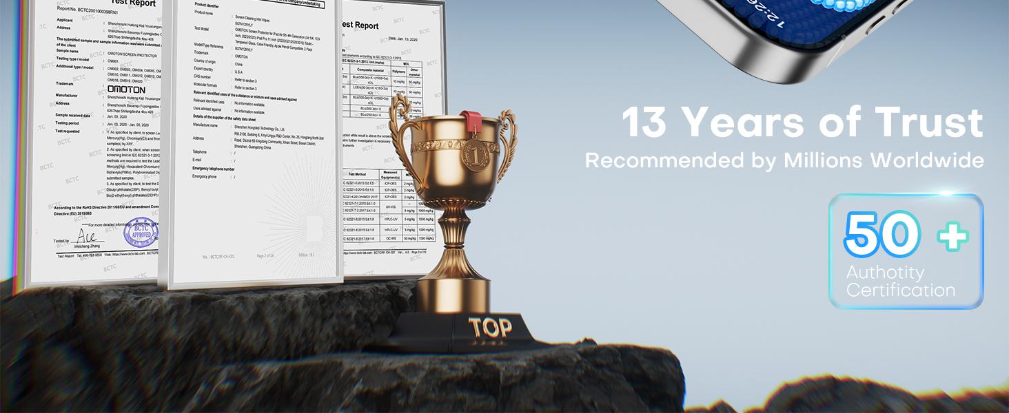 [Black Friday Deals] OMOTON Clear Screen Protector for 17 Air, Pro, Pro Max Screen Protector with Camera Lens Protector, Matte Layer Tempered Glass with Easy Installation Tool, Anti-glare, Smooth Touch