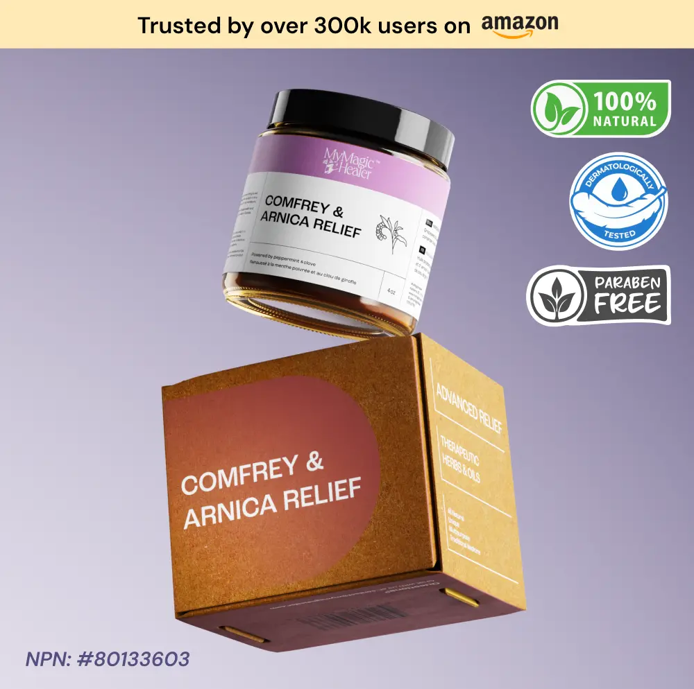 Comfrey & Arnica Relief| For Targeted Muscles and Joints Relief | Powered by Comfrey, Arnica, Peppermint and Clove