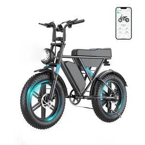 Adult E-Bike -- 1000W Brushless Motor, 60-Mile Range, 48V 20Ah Battery, 20"×4.0" Fat Tires, Multi-Shock Absorption, Smart Real-Time Display, Shimano 7-Speed, with Rear Rack | All-Terrain & Urban Commute