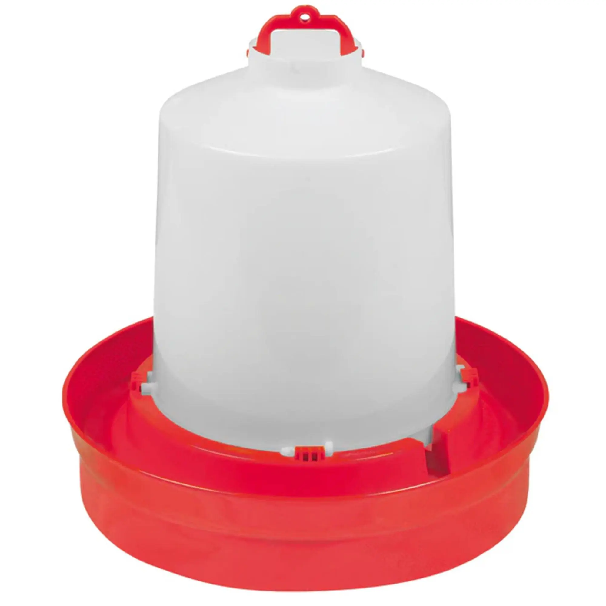 Little Giant DBW2 Deep Base Poultry Waterer for Chickens & Birds, Red, 2 Gallon