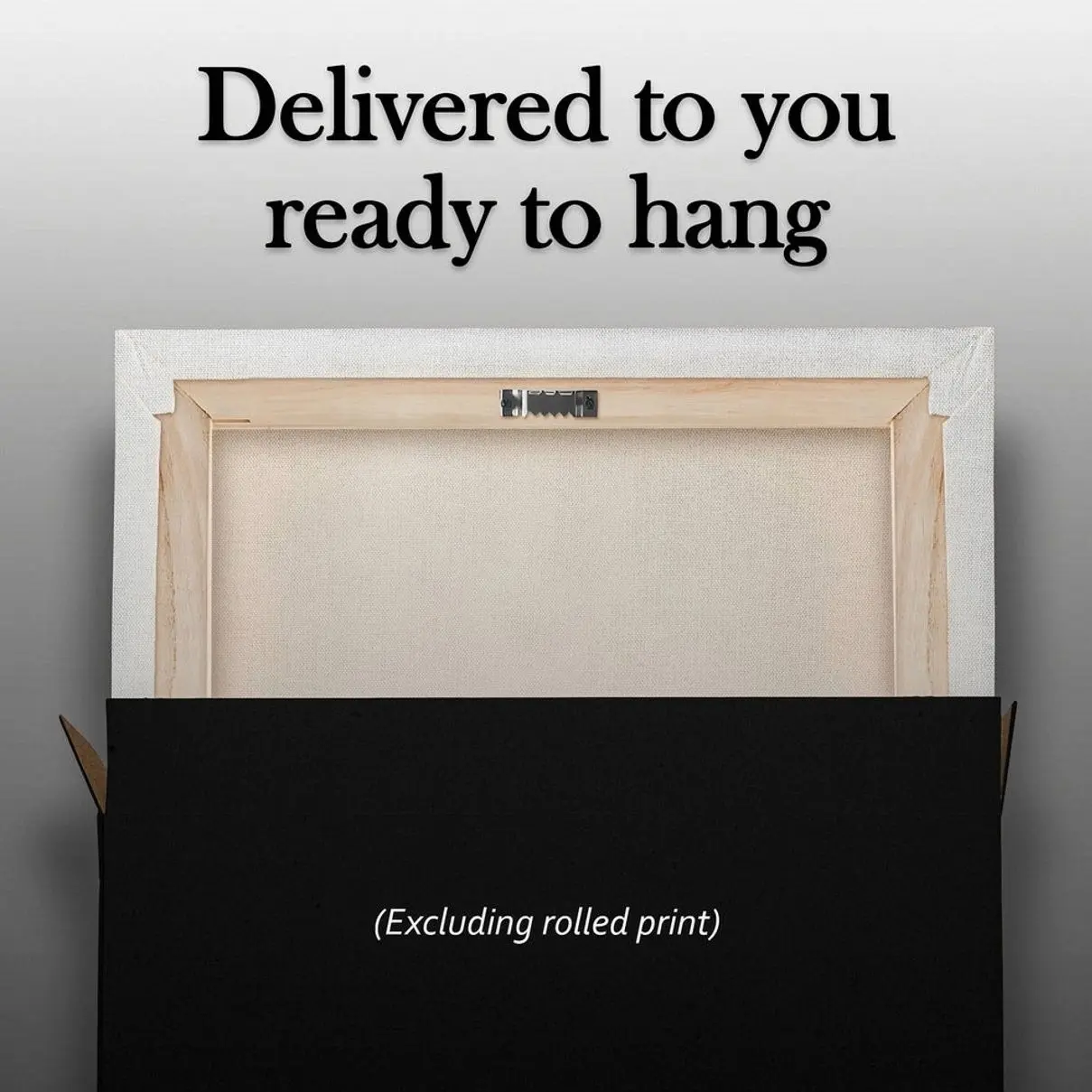 canvas ready to hang