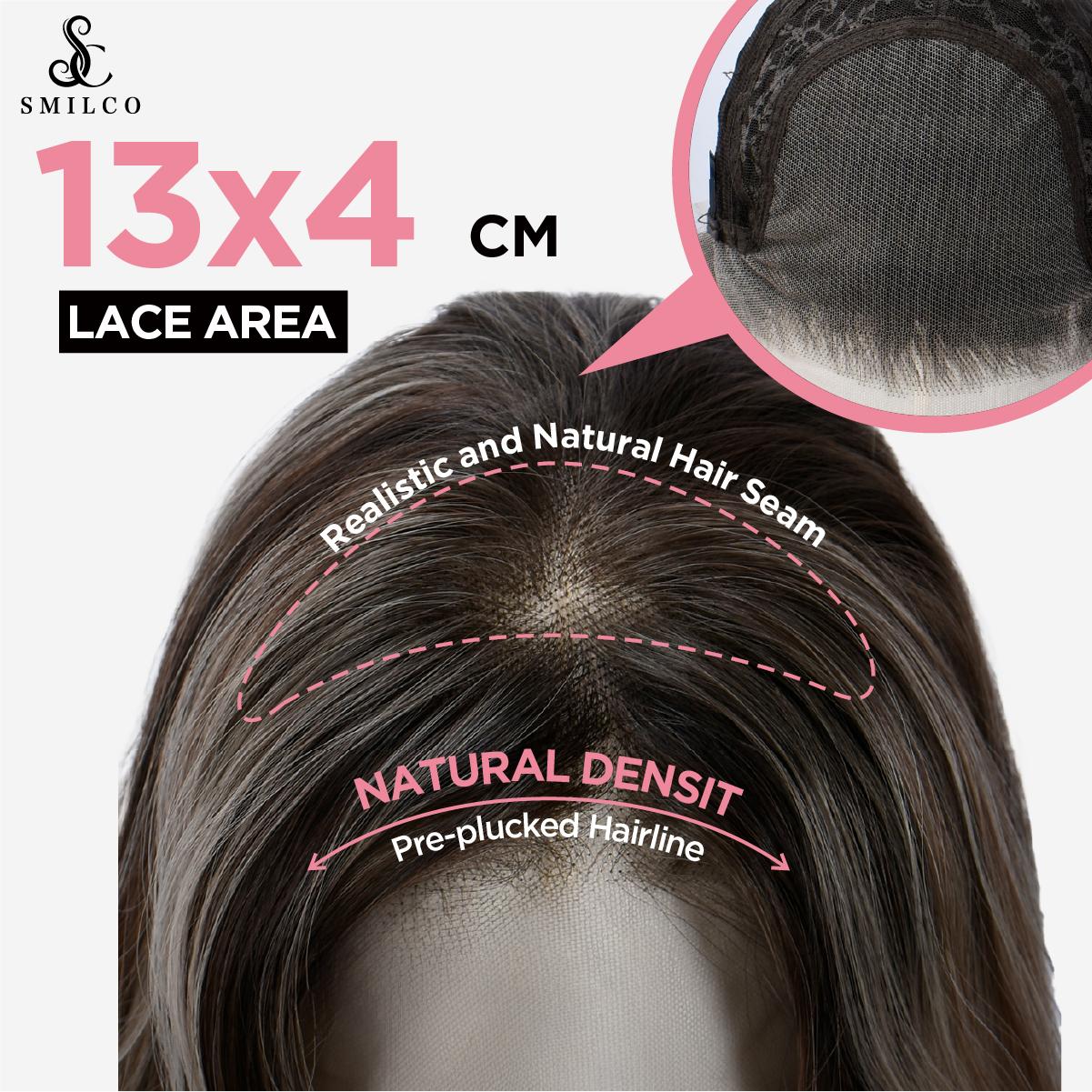 SMILCO/26Inch 13×4 Lace Front Highlight Brown&Blonde/Synthetic Hair for Christmas Gift Secure Fit Adjustable Straps Futura Fibers High-Temperature Resistant/SM9208 SMILCO/26Inch 13×4 Lace Front Highlight Brown&Blonde/Synthetic Hair for Christmas Gift Secure Fit Adjustable Straps Futura Fibers High-Temperature Resistant/SM9208