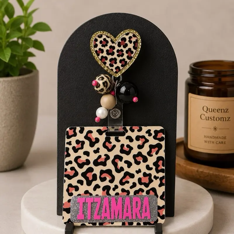 Badge Buddy WITH beads - LIVE CLAIM ONLY