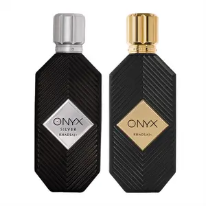 Khadlaj 2 Piece Onyx Bundle for Unisex (3.4 Ounce, Khadlaj Onyx Gold + 3.4 Ounce, Khadlaj Onyx Silver)