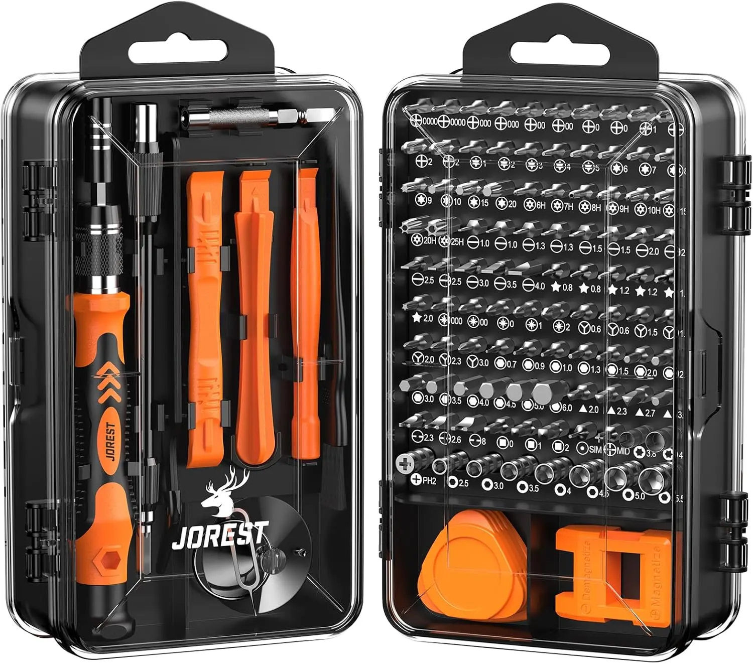 Summerfinds JOREST 117-Piece Multifunctional Screwdriver Kit Set, CRV Steel 98-Bit Tool with Adjustable Bar, Precision Mini Repair Kit with Torx Triwing Bits, Men’s Gift for Electronics (Computer, iPhone) – Tools and Gadgets