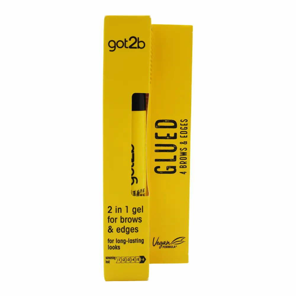 got2b 2-in-1 Brows & Edges Makeup Gel, 0.5 fl oz Waterproof, Invisible Dry Formula Smoothing Eyebrow Gel for Defined Looks
