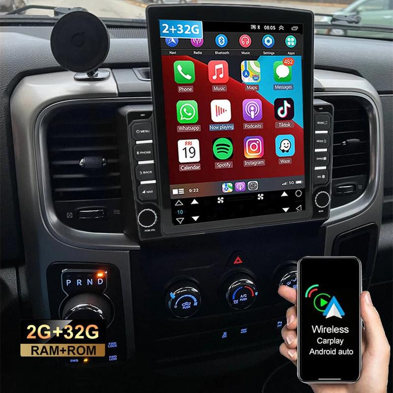 IYING 9.7" Android 12 Car Radio for 13-18 Dodge Ram 1500/2500/3500 | Wireless CarPlay •  GPS Navigation • Plug&Play Upgrade